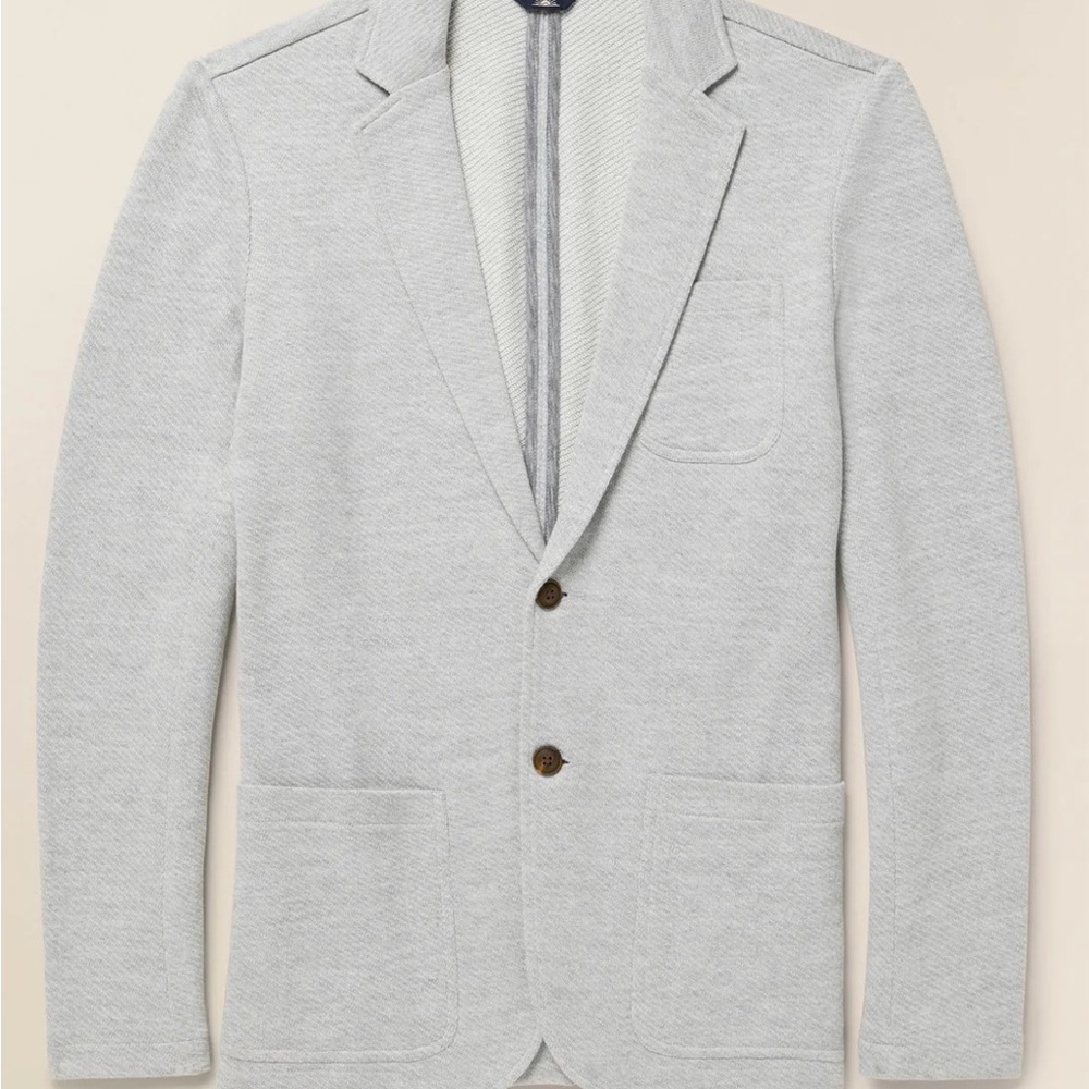 Faherty Light Gray Blazer